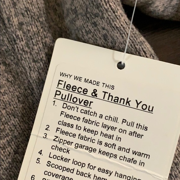 NWT Lululemon Lilac Fleece & Thank You Pullover 4 - Picture 5 of 7